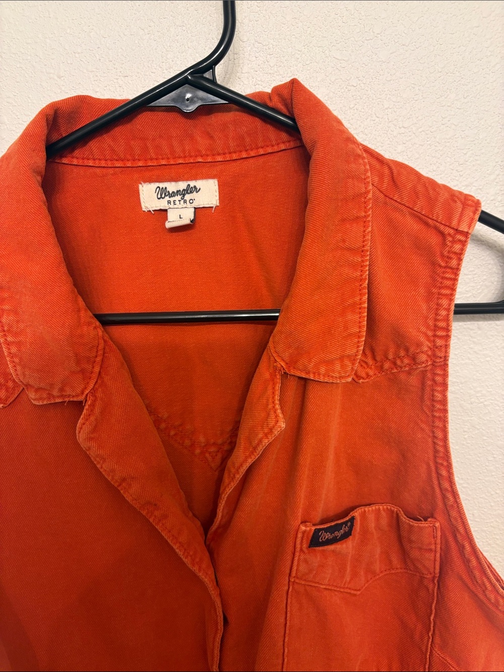 Wrangler Retro Orange Tank - Picture 3 of 4